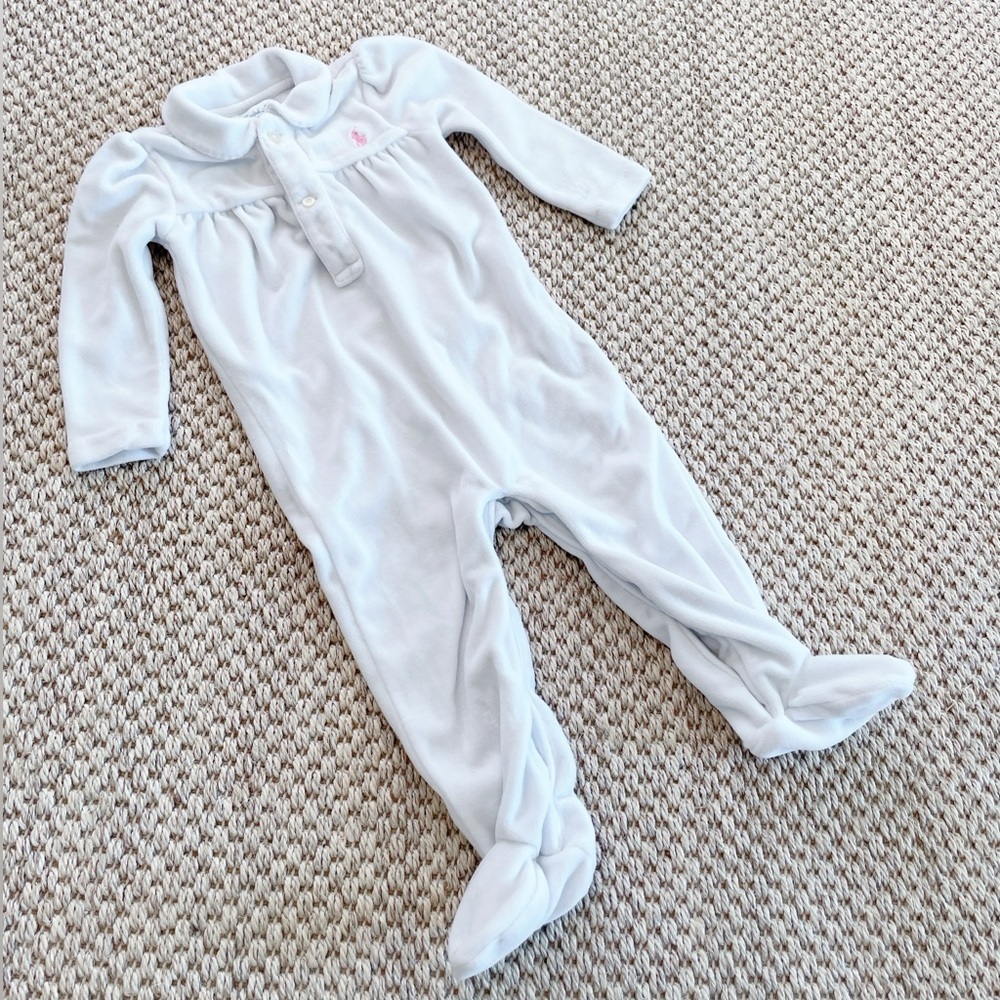 Ralph Lauren White Footed One Piece 9M